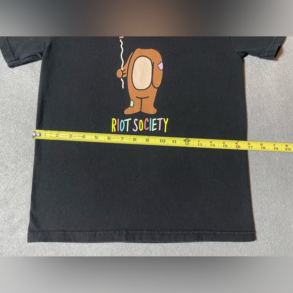 Riot Society Bear Balloon Head Black Short Sleeve T-Shirt Size Small - Picture 3 of 6